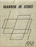 1958 Warren High School Yearbook from Warren, Illinois cover image