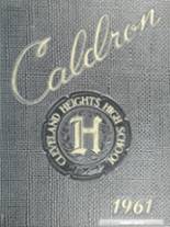Cleveland Heights High School 1961 yearbook cover photo