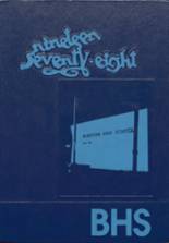 Bluestem High School 1978 yearbook cover photo