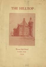 Warren High School 1928 yearbook cover photo