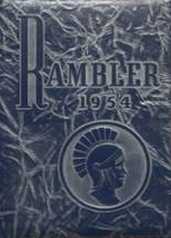 Laurel High School 1954 yearbook cover photo