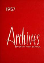 Everett High School 1957 yearbook cover photo