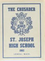 1962 St. Joseph's High School Yearbook from Lowell, Massachusetts cover image