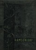 Ramseur High School 1958 yearbook cover photo