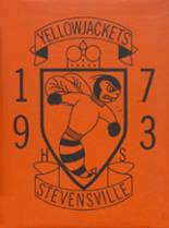 Stevensville High School 1973 yearbook cover photo