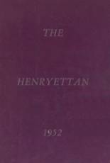 Henryetta High School 1952 yearbook cover photo