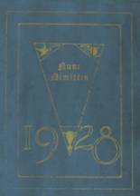 University High School 1928 yearbook cover photo