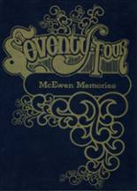 Colin McEwen School 1974 yearbook cover photo