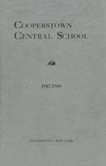 Cooperstown High School 1948 yearbook cover photo
