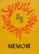 Berne-Knox-Westerlo High School 1974 yearbook cover photo