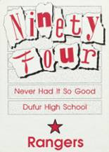 1994 Dufur High School Yearbook from Dufur, Oregon cover image