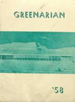 Green River High School 1958 yearbook cover photo