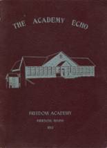 Freedom Academy 1953 yearbook cover photo