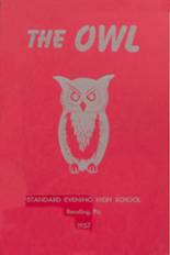 Reading Standard Evening High School 1957 yearbook cover photo