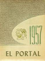 Portales High School 1957 yearbook cover photo