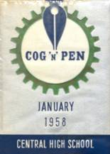1958 Central High School Yearbook from Newark, New Jersey cover image