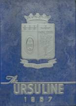 Ursuline Academy 1957 yearbook cover photo