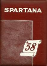 Springfield High School 1958 yearbook cover photo