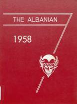 Albany High School 1958 yearbook cover photo
