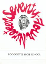 Loogootee High School 1974 yearbook cover photo