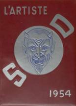 Springville High School 1954 yearbook cover photo