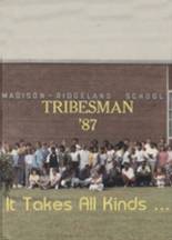 Madison-Ridgeland High School 1987 yearbook cover photo