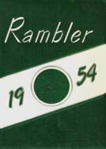 1954 Brown County High School Yearbook from Mt. sterling, Illinois cover image