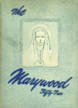 Marywood High School 1952 yearbook cover photo