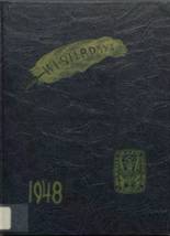 West High School 1948 yearbook cover photo