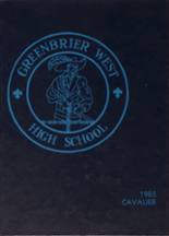 Greenbrier West High School 1985 yearbook cover photo