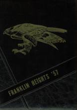 Franklin Heights High School 1957 yearbook cover photo