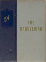 Hanover High School 1954 yearbook cover photo