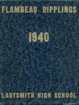 Ladysmith High School 1940 yearbook cover photo