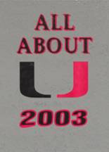 Union High School 2003 yearbook cover photo