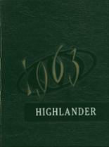 Highland High School 1963 yearbook cover photo
