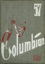 1957 Columbia High School Yearbook from East greenbush, New York cover image