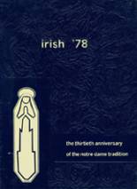Notre Dame High School 1978 yearbook cover photo