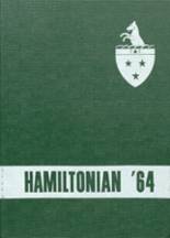 Hamilton High School 1964 yearbook cover photo