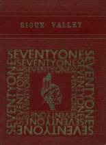 1971 Sioux Valley High School Yearbook from Linn grove, Iowa cover image
