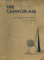 Gettysburg High School 1939 yearbook cover photo