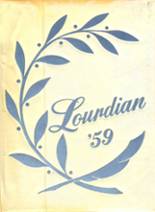 Lourdes High School 1959 yearbook cover photo
