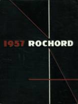 Rochester High School 1957 yearbook cover photo