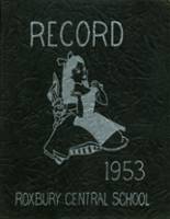 Roxbury Central High School 1953 yearbook cover photo