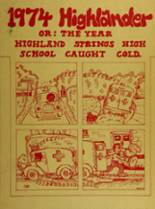 Highland Springs High School 1974 yearbook cover photo