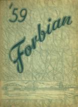 Forbes High School 1959 yearbook cover photo