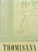 1951 Thomasville High School Yearbook from Thomasville, Alabama cover image