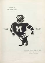 Mississippi School for the Deaf 1970 yearbook cover photo