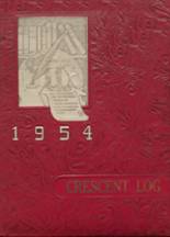 Crescent High School 1954 yearbook cover photo