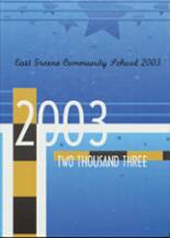 2003 East Greene High School Yearbook from Grand junction, Iowa cover image