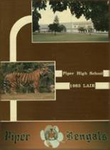 Piper High School 1983 yearbook cover photo